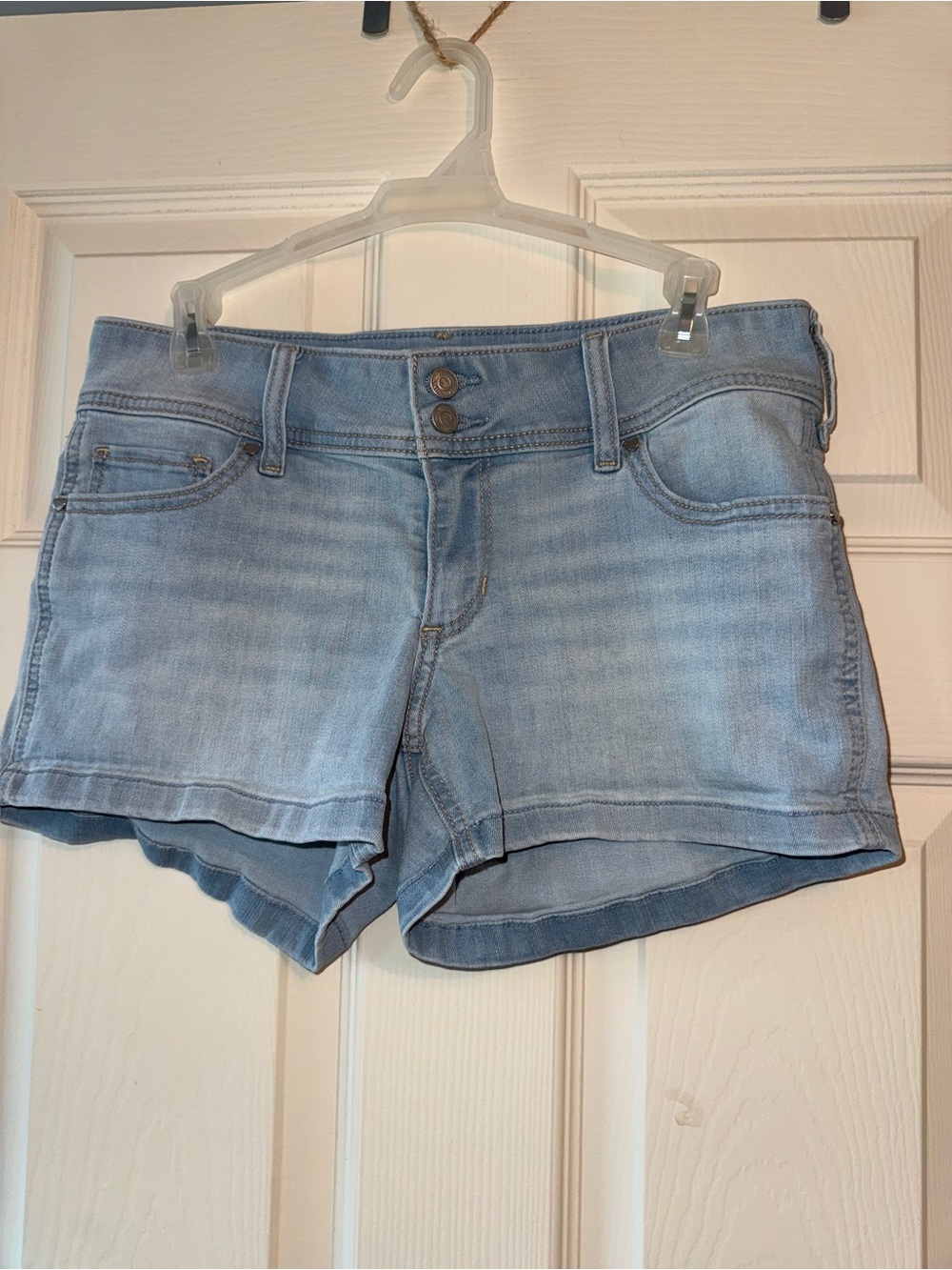 Hollister Pale Blue Women's Denim Shorts